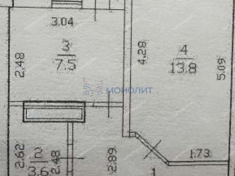 однокомнатная квартира на проспекте Кораблестроителей дом 56