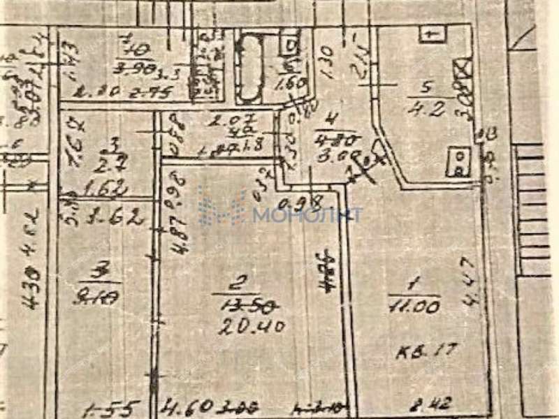 двухкомнатная квартира на Варварской улице дом 10/25