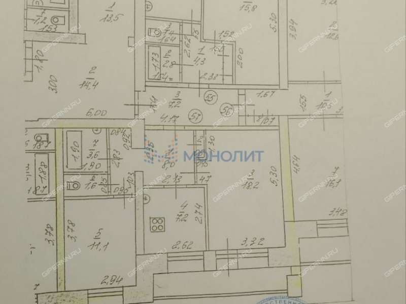 двухкомнатная квартира в Светлогорском переулке дом 14