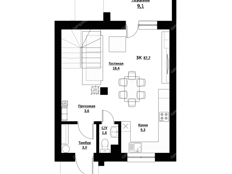 дом на Каспийская Коттеджный посёлок Фрегат