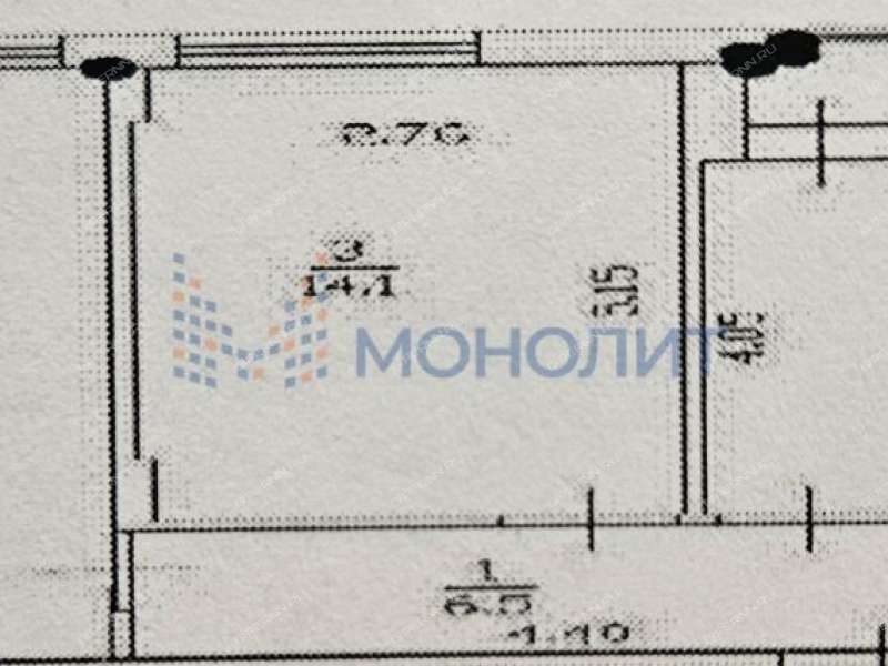двухкомнатная квартира на Академической улице дом 12