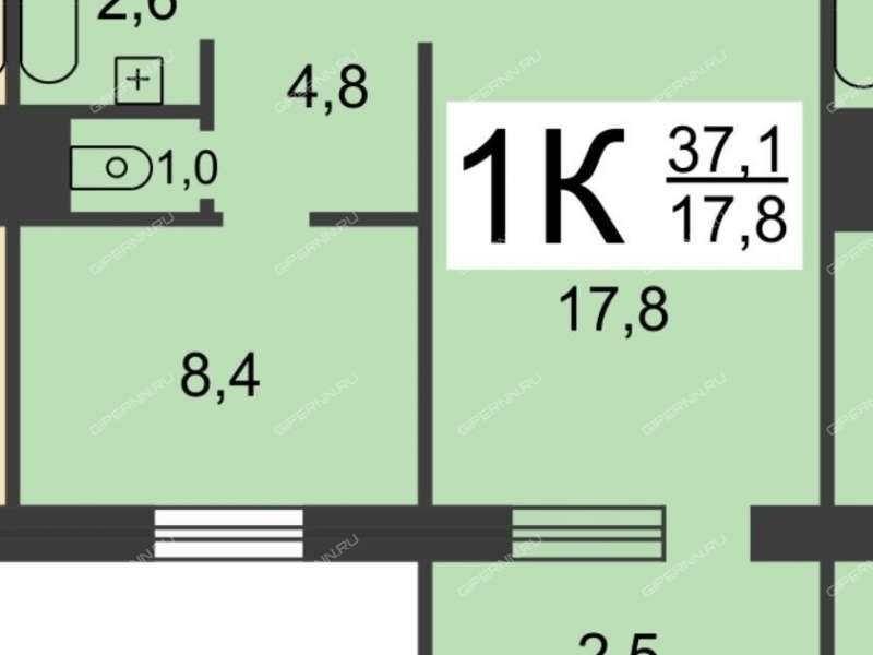 однокомнатная квартира на проспекте Ильича дом 43/2