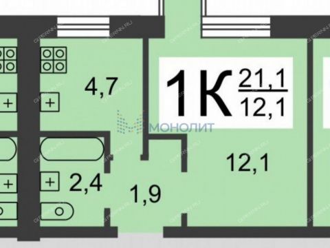 1-komnatnaya-ul-druzhaeva-d-13 фото