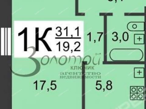 1-komnatnaya-ul-geroya-sovetskogo-soyuza-prygunova-d-9 фото