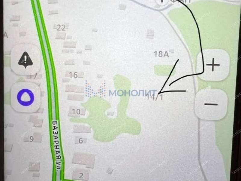 земельный участок 10 соток Базарная улица деревня Шумилово