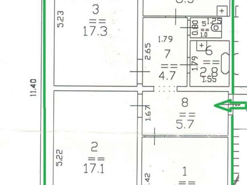 трёхкомнатная квартира на Союзном проспекте дом 18