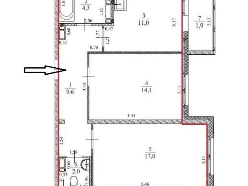 двухкомнатная квартира на Вязниковской улице дом 43