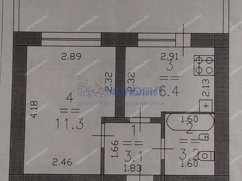 однокомнатная квартира на - дом 3 посёлок Дружный