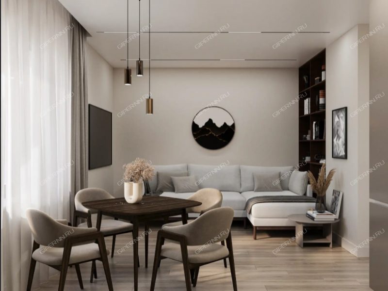 двухкомнатная квартира на улице Красных Зорь