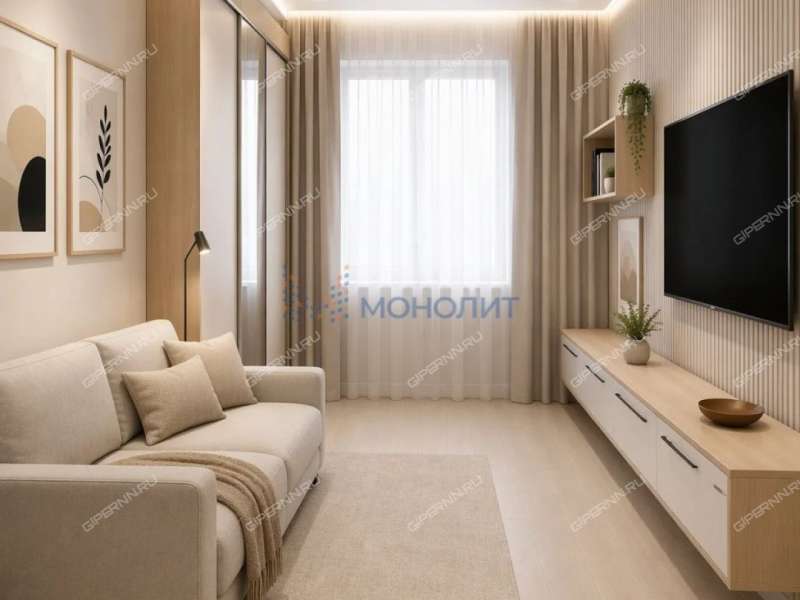 двухкомнатная квартира на улице Космонавта Комарова дом 17