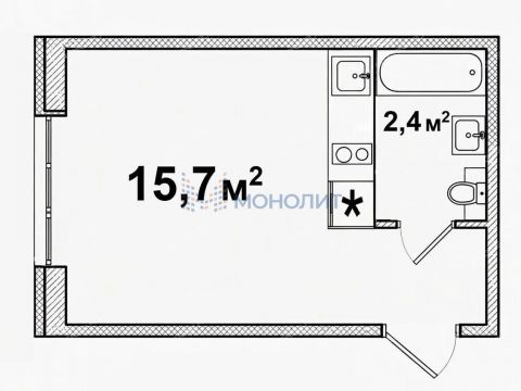 kvartira-studiya-prosp-kirova-d-9 фото
